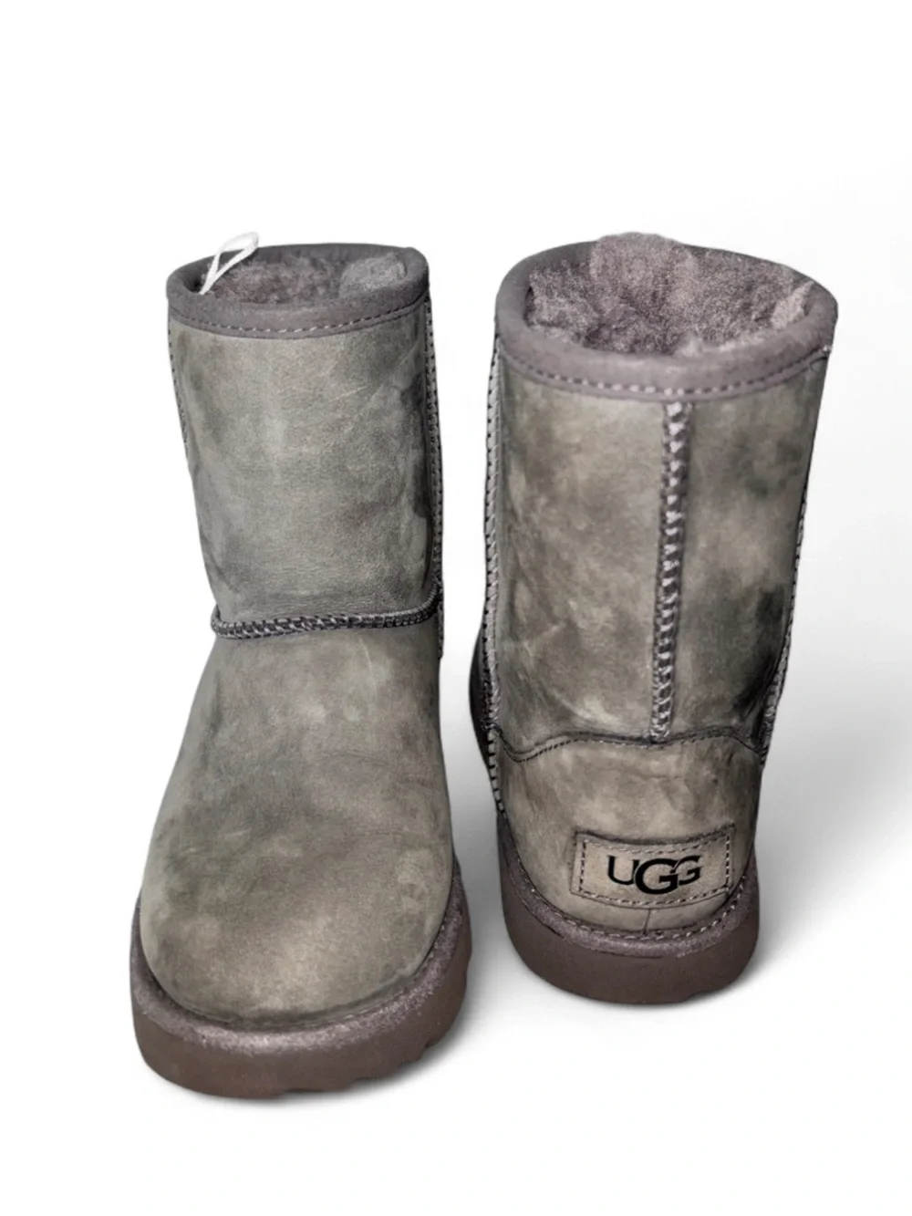 UGG Kids Classic Short Boot - Grey Suede US12